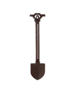 GARDEN SHOVEL CAST IRON THERMOMETER